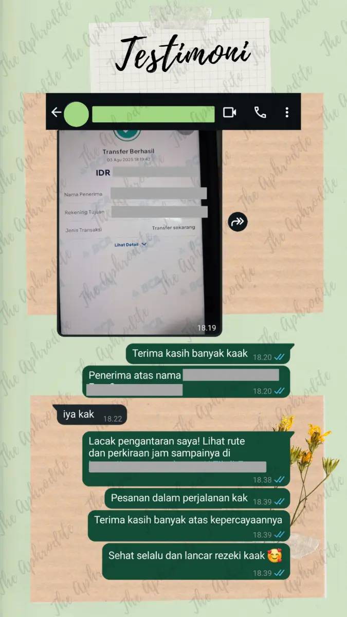 Bukti Transaksi Pelanggan ProteksiDini.id
